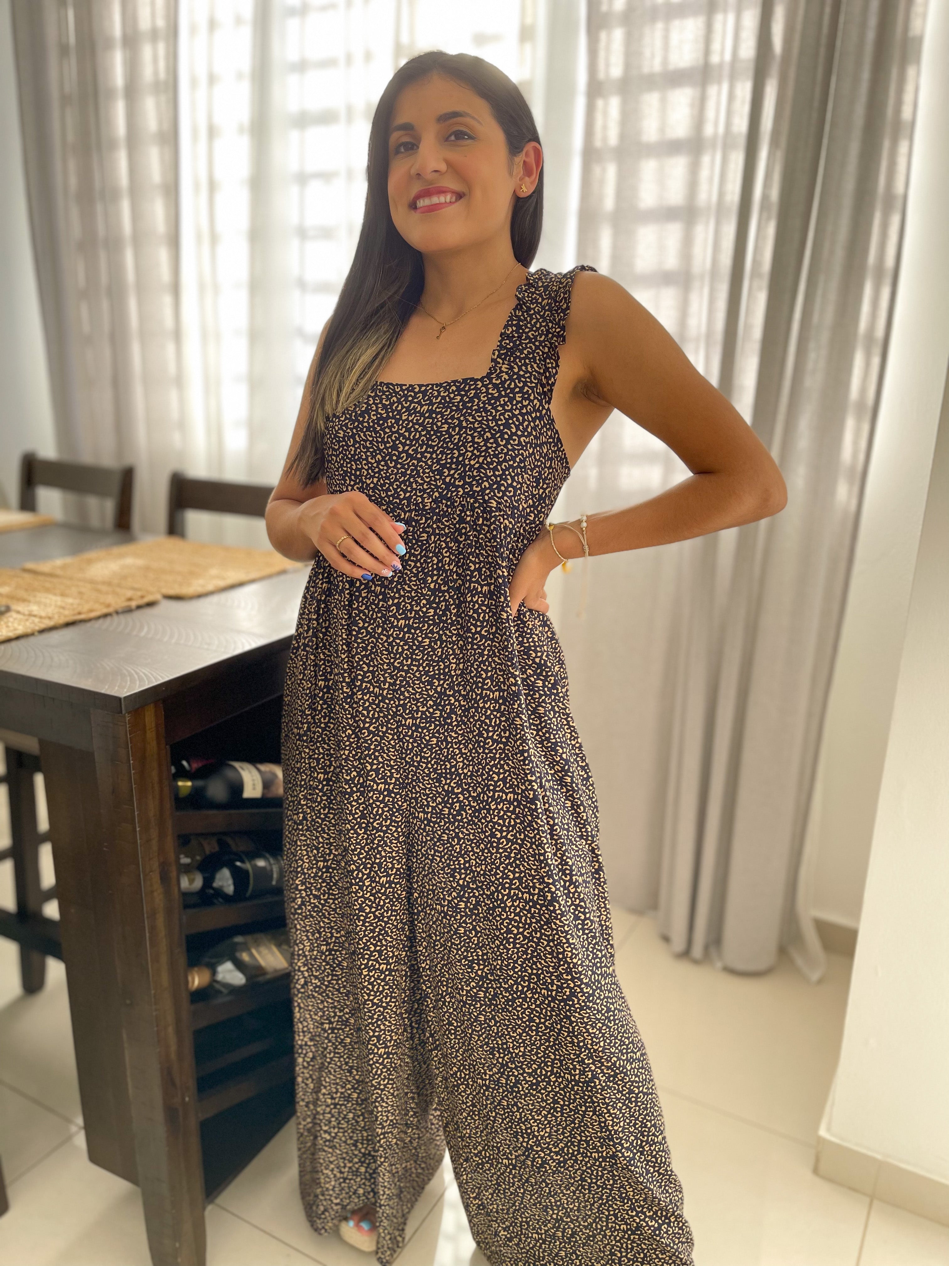 Ruffle Detail Jumpsuit Libelula Boutique