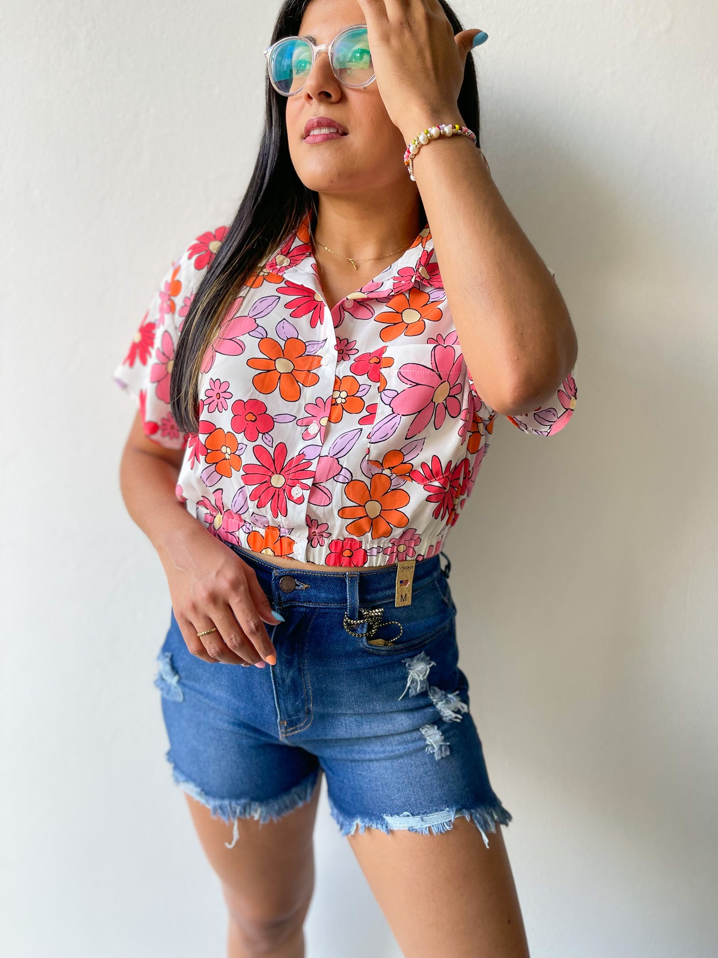 Vibrant Denim Short