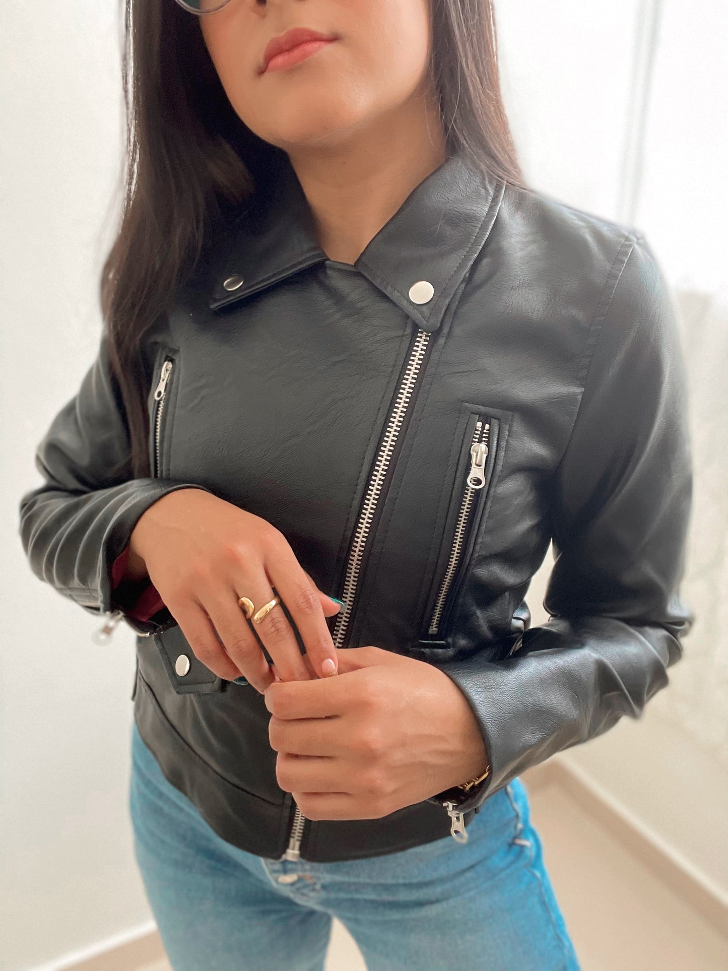 Faux Leather Jacket