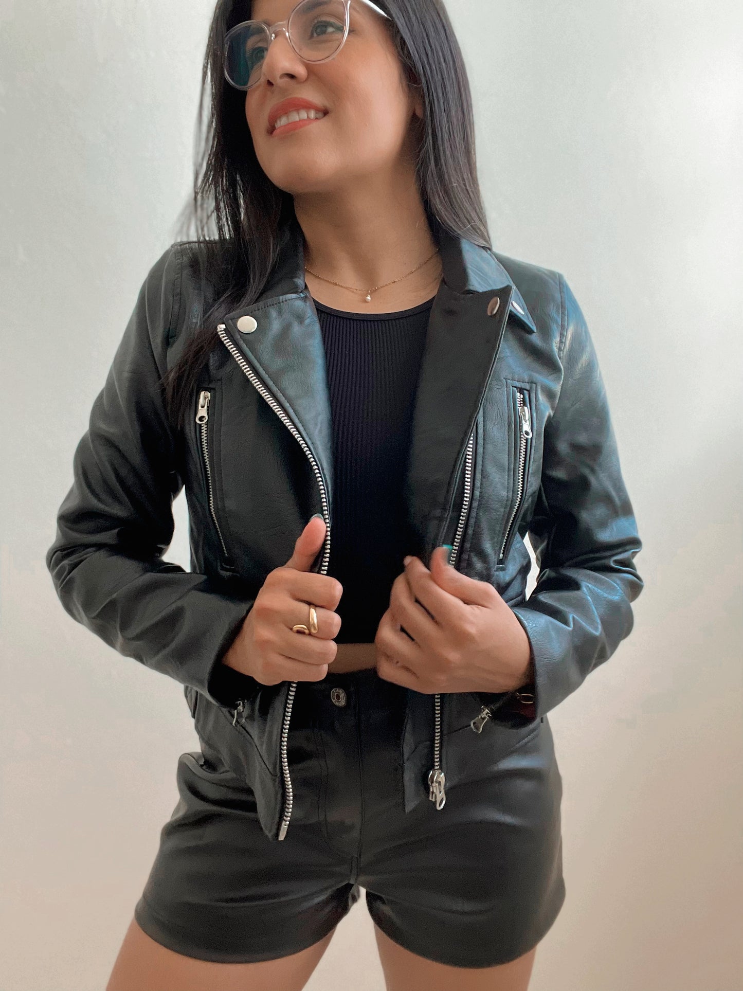 Faux Leather Jacket