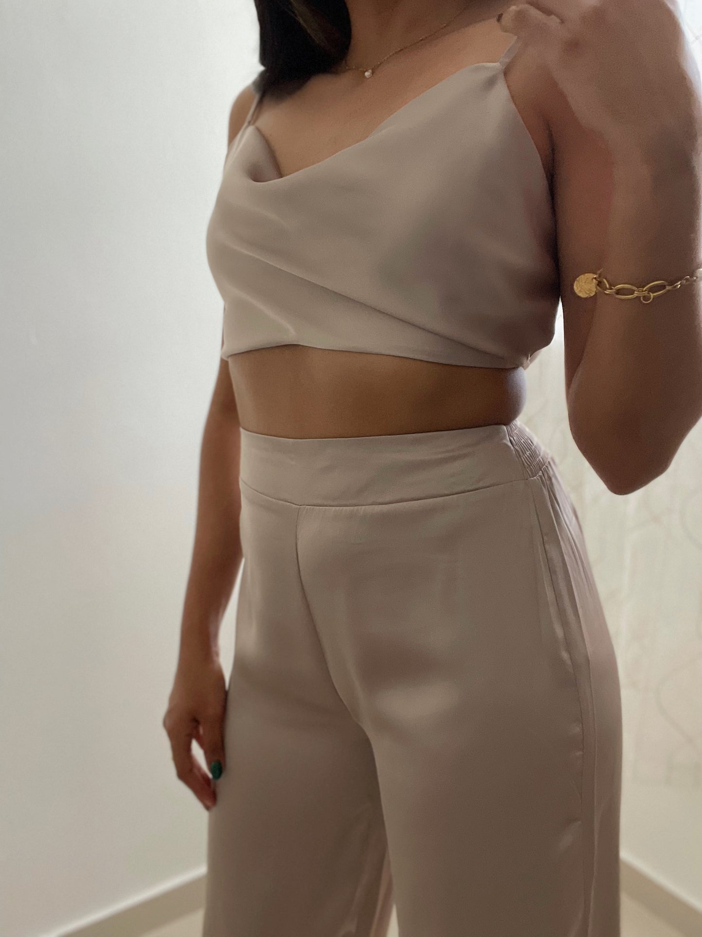 Champagne Top and Pants Set