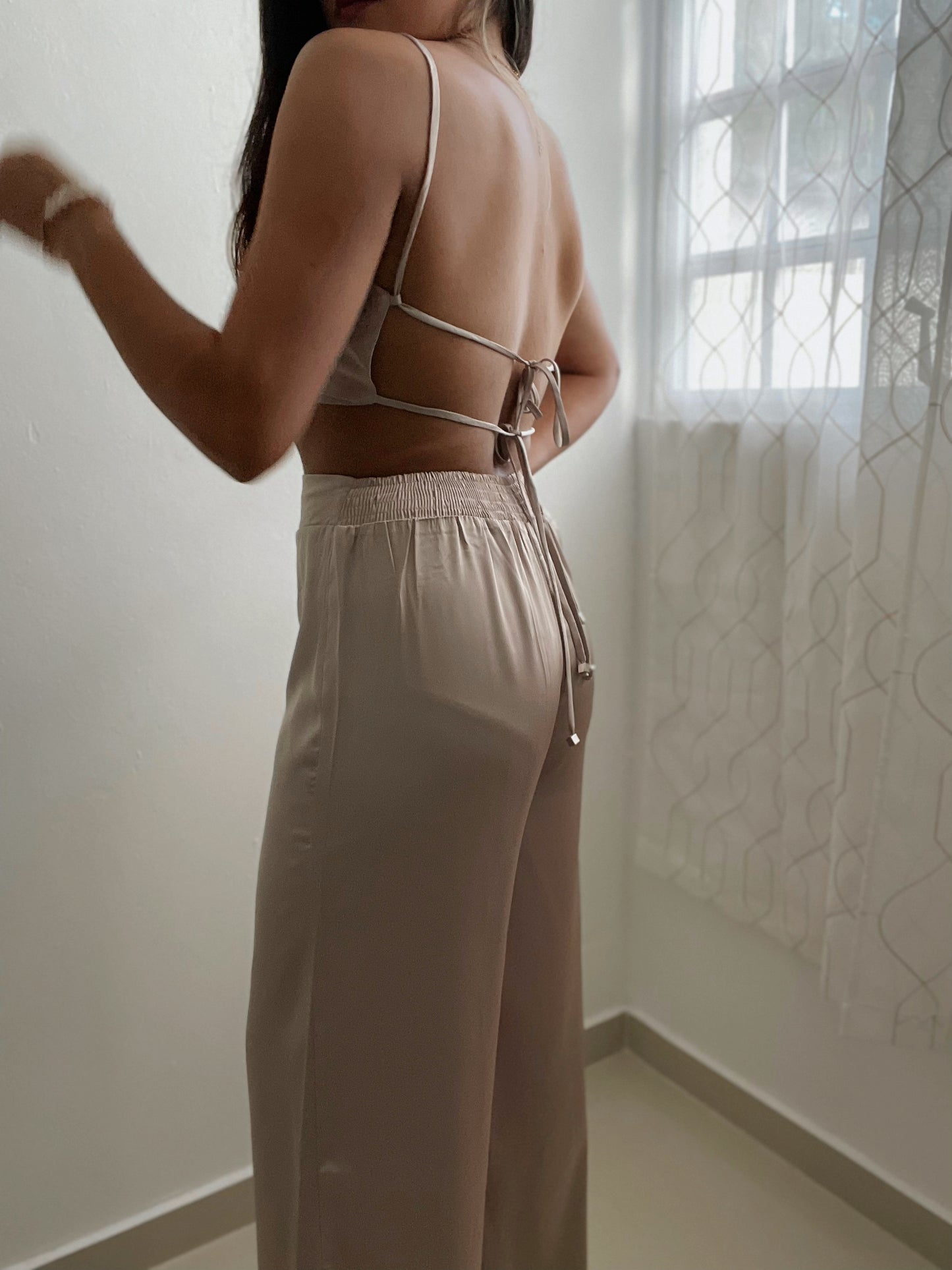 Champagne Top and Pants Set