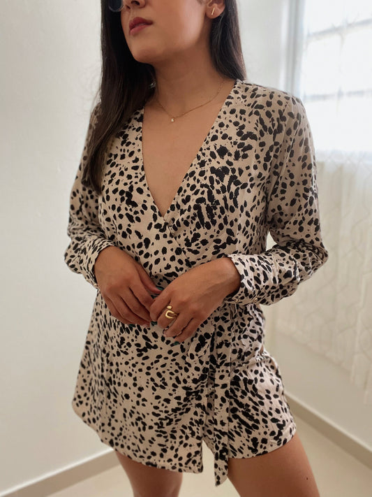 Long Sleeve & Skirt Romper