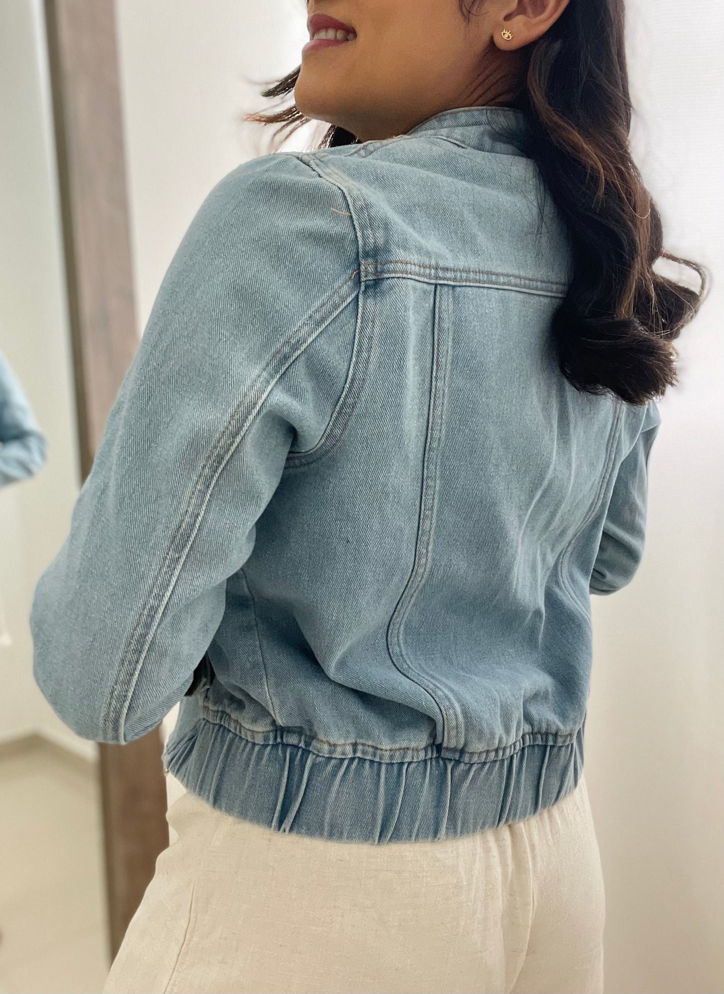 Zipper Denim Jacket