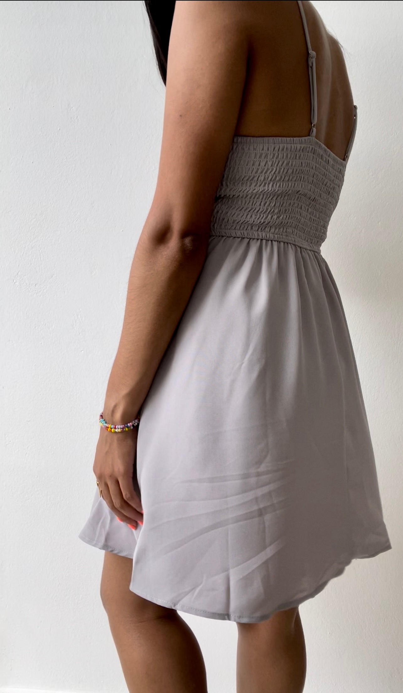 Gray Flowy Dress